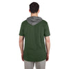 Shop New Era Men's CFL Edmonton Elks Hooded T-Shirt Green Edmonton Canada Store