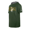 Shop New Era Men's CFL Edmonton Elks Hooded T-Shirt Green Edmonton Canada Store