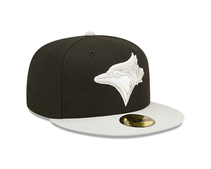 Shop New Era Men's MLB Toronto Blue Jays 2T Color Pack 59FIFTY Black/Silver Cap Hat Edmonton Canada Store
