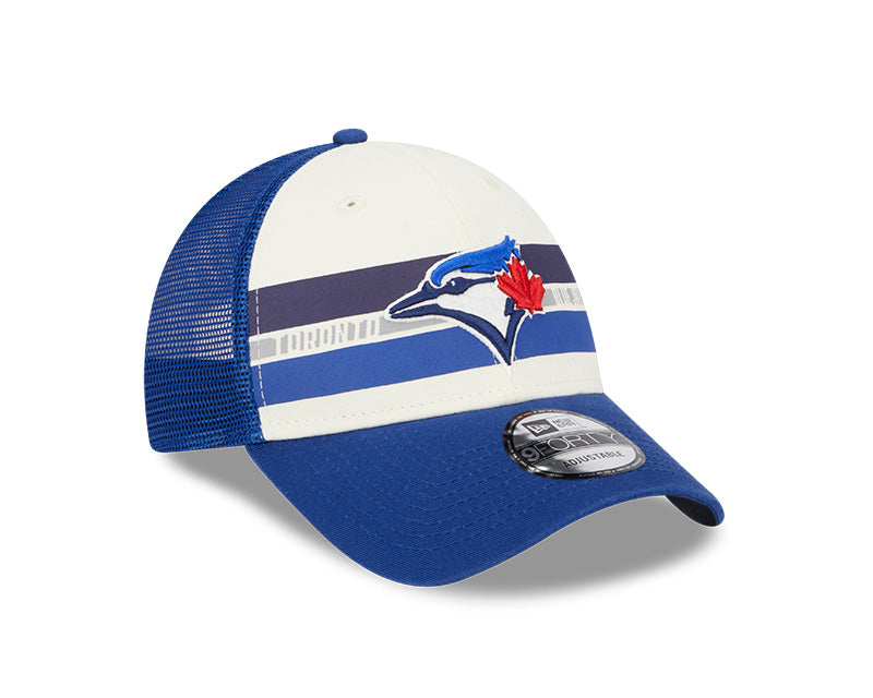 New Era Men's MLB Toronto Blue Jays Team Stripes 9FORTY Cap