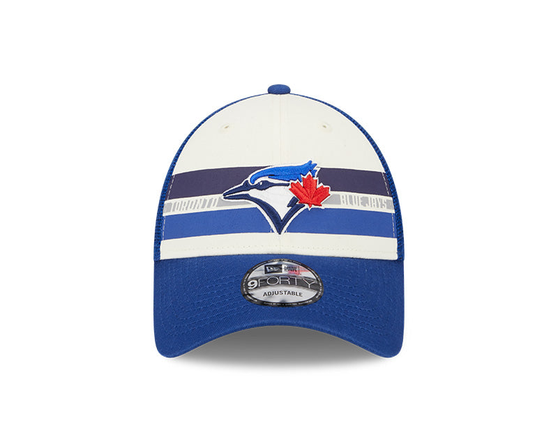 New Era Men's MLB Toronto Blue Jays Team Stripes 9FORTY Cap