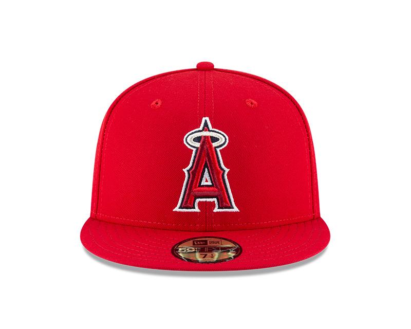Shop New Era Men's MLB AC 59FIFTY Los Angeles Angels Home Fitted Cap Red Edmonton Canada Store
