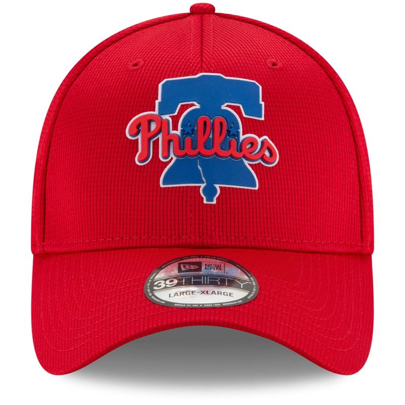Shop New Era Men's MLB Philadelphia Phillies Clubhouse 39THIRTY Flex Cap Red Edmonton Canada Store