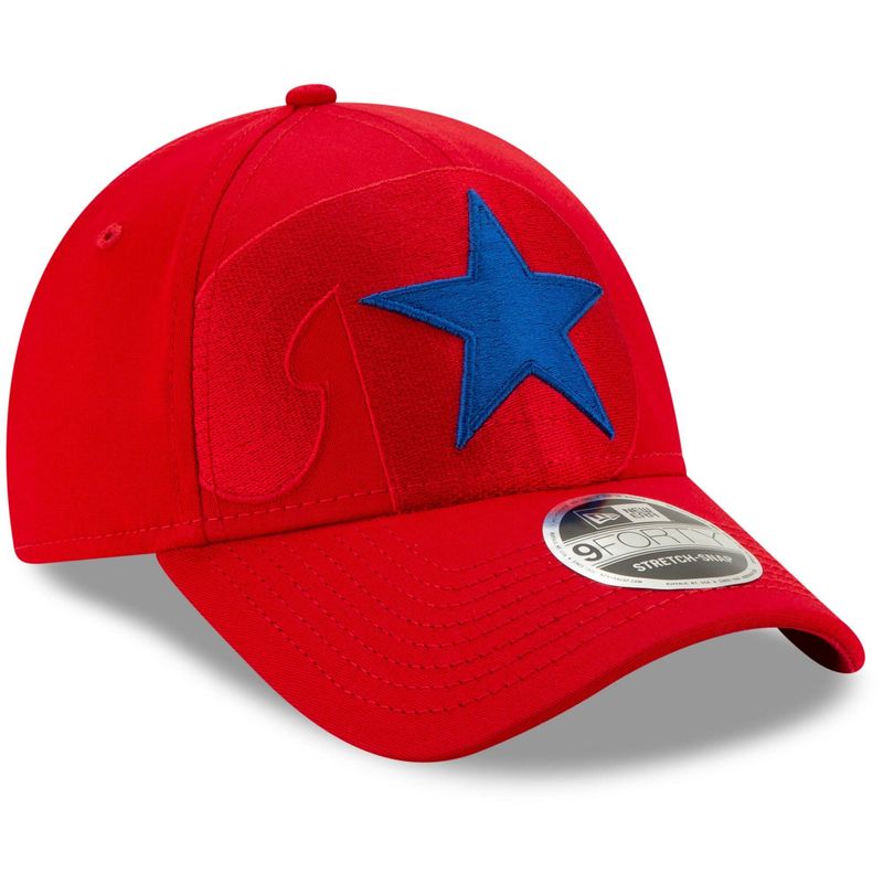 Shop New Era Men's MLB Philadelphia Phillies Logo Elements Snapback 9FORTY Adjustable Cap Red Edmonton Canada Store