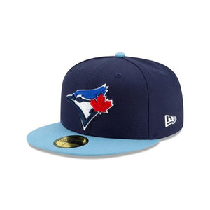 Shop New Era Youth MLB Toronto Blue Jays Authentic Collection 59FIFTY Authentic Fitted On-Field Baseball Cap Blue Edmonton Canada Store