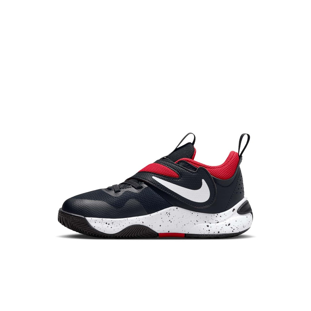 Shop Nike Junior PS Team Hustle D 11 DV8994-003 Basketball Shoe Black/Red Edmonton Canada Store