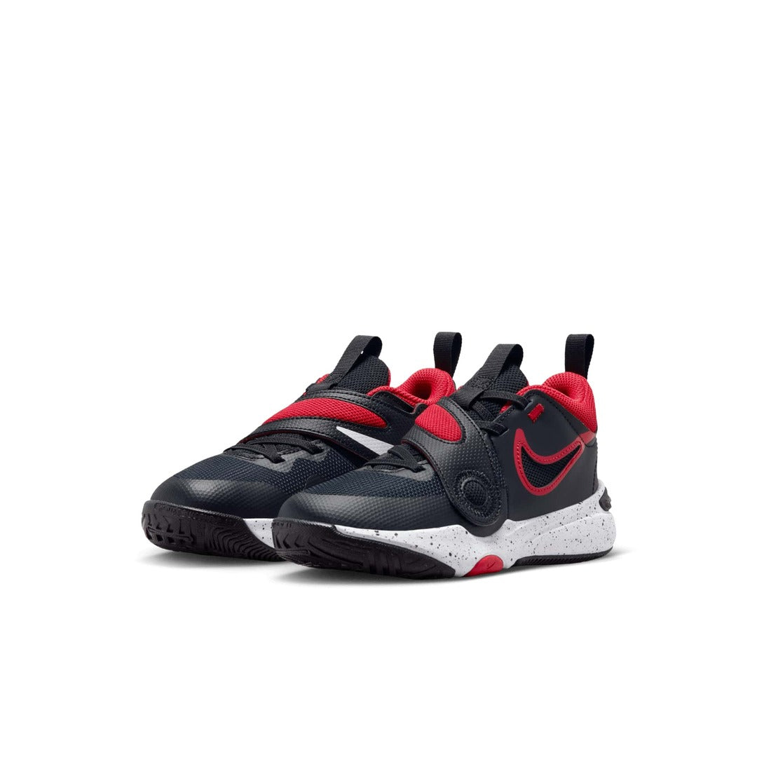 Shop Nike Junior PS Team Hustle D 11 DV8994-003 Basketball Shoe Black/Red Edmonton Canada Store