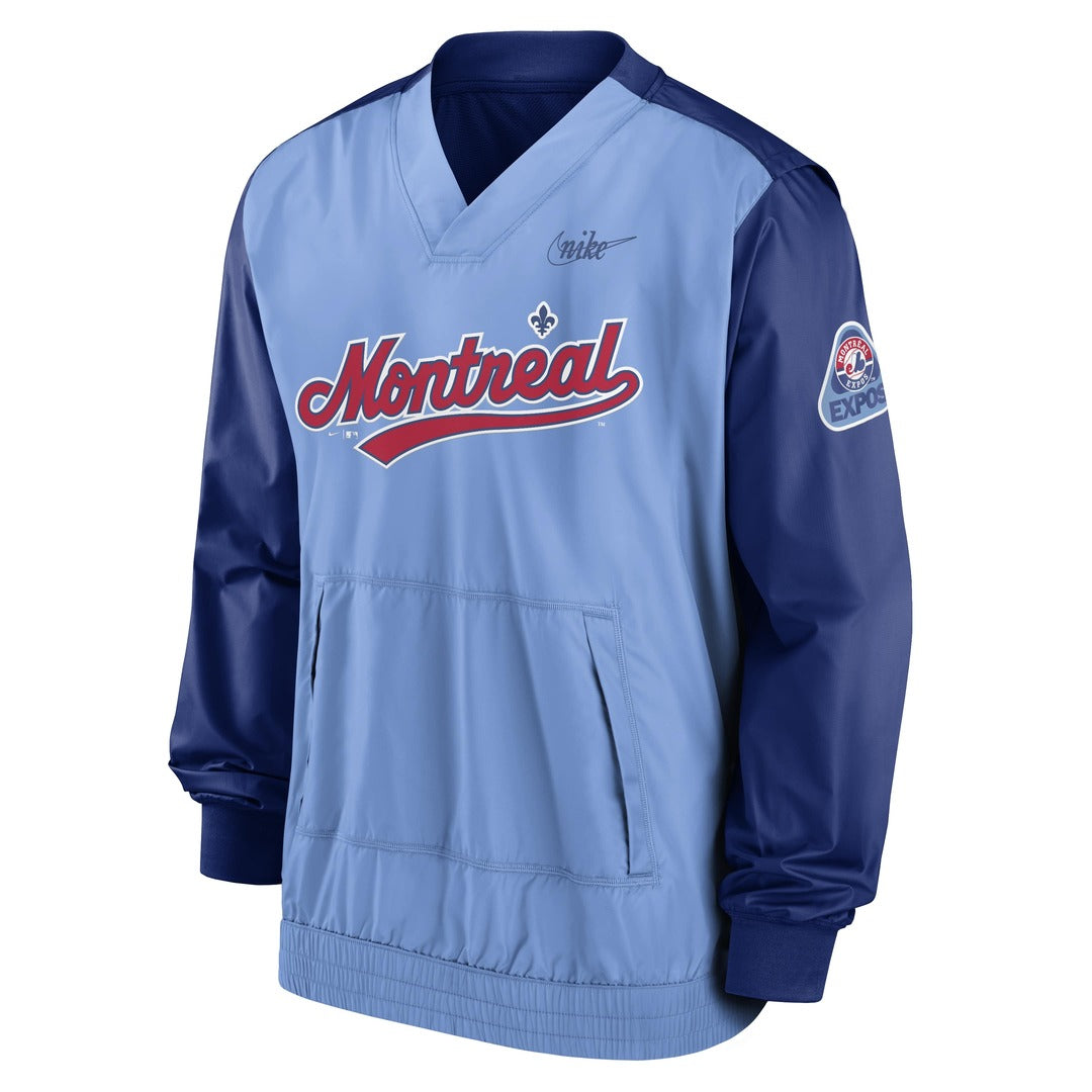 Shop-Nike-Men's-MLB-Montreal-Expos-Coop-V-Neck-Pullover-Jacket-Edmonton-Canada
