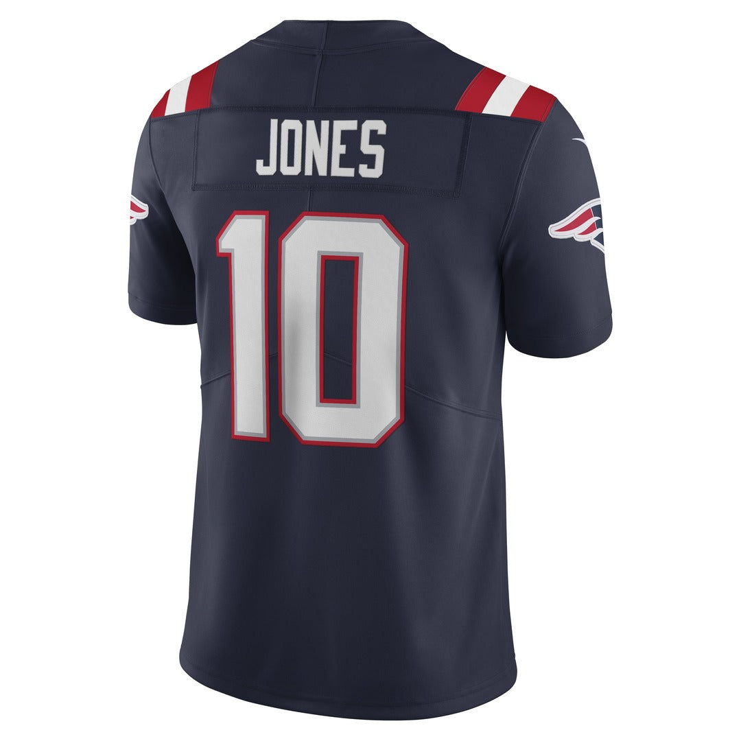 Men's Nike Mac Jones White New England Patriots Vapor Limited Jersey