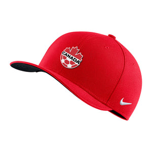 Shop Nike Men's Soccer Team Canada Store Swoosh Flex Cap Red Edmonton Canada Store