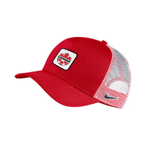 Shop Nike Men's Soccer Team Canada Store Trucker Cap Red Edmonton Canada Store