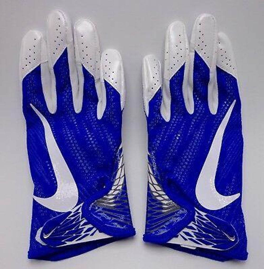Shop Nike Senior Vapor Knit 3.0 Receiver Football Gloves Royal/White Edmonton Canada Store