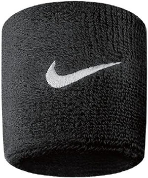 Shop Nike Swoosh Wristbands 2 Pack Black/White Edmonton Canada Store