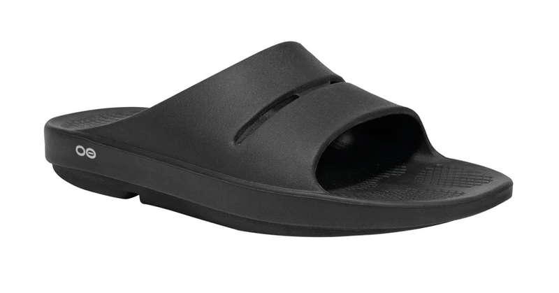 Shop OOFOS OOahh Unisex Slide Black Edmonton Canada Store