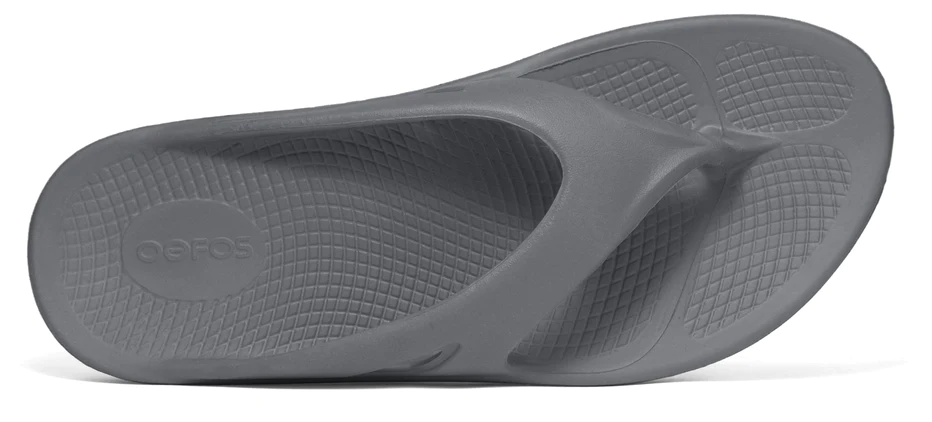 Shop OOFOS OOriginal Unisex Thong Slate Slate Edmonton Canada Store