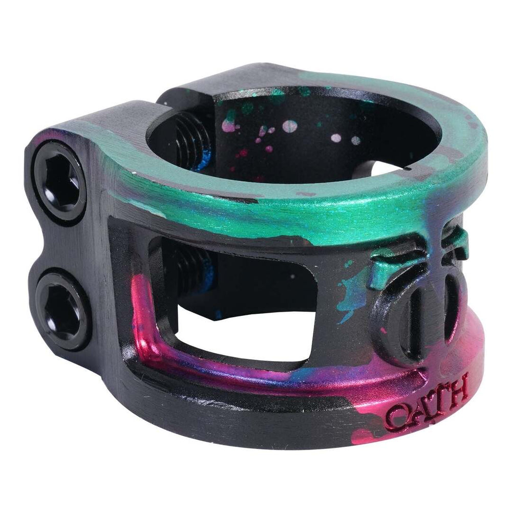 Shop Oath Cage V2 Alloy 2 Bolt SCS Clamp Black/Teal/Red Edmonton Canada Store