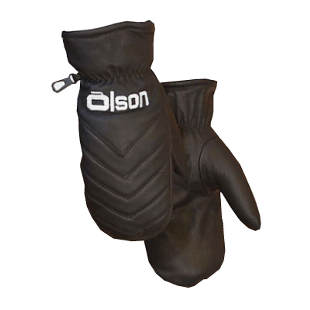 Shop Olson Unisex Leather Curling Mitts Black Edmonton Canada Store