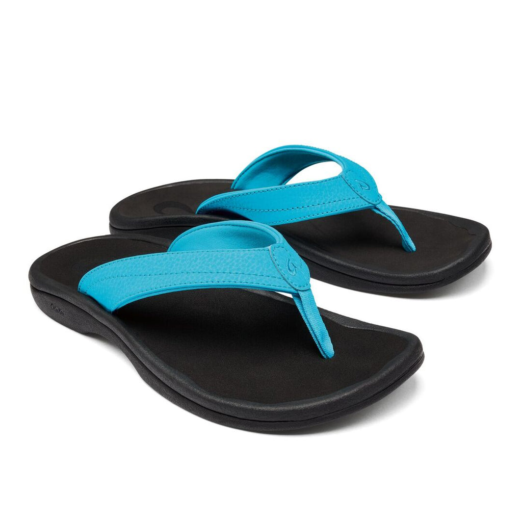 Shop Olukai Women's Ohana Sandal Turquiose/Onyx Edmonton Canada Store
