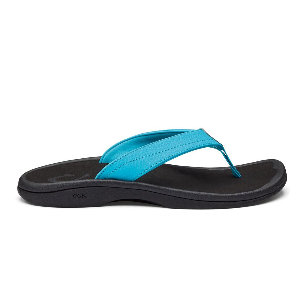 Shop Olukai Women's Ohana Sandal Turquiose/Onyx Edmonton Canada Store