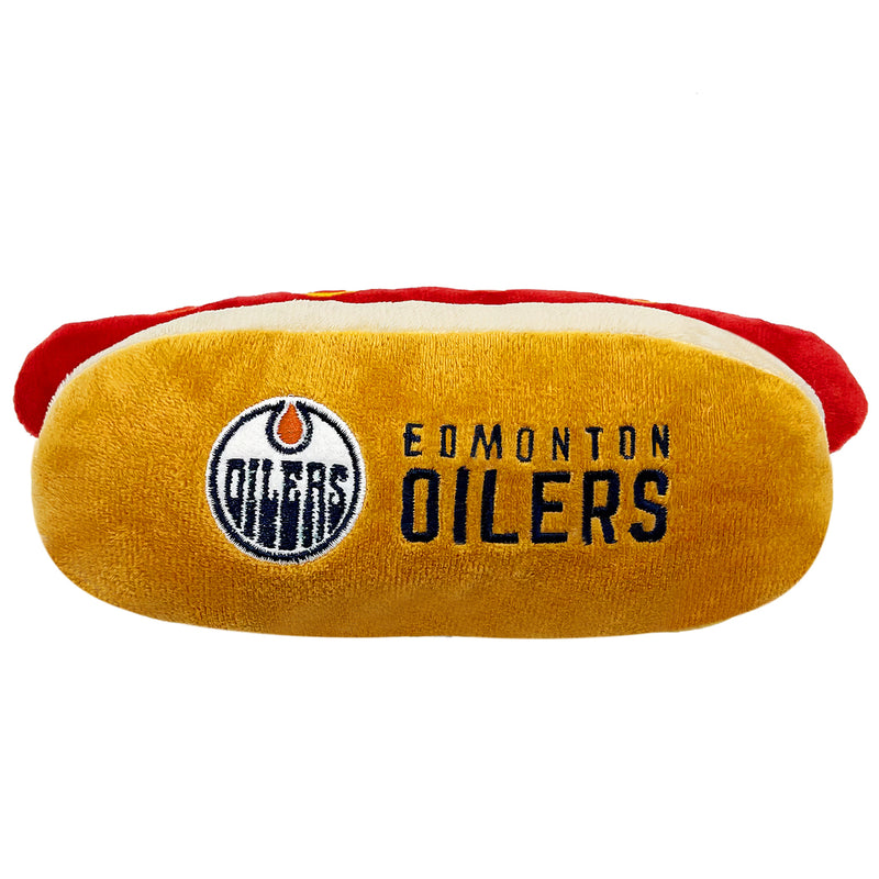 Pets First Edmonton Oilers Pet Arena Snax Hot Dog Toy