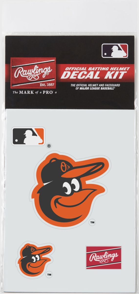 Shop Rawlings MLB Helmet Decal Kit Baltimore Orioles Edmonton Canada Store