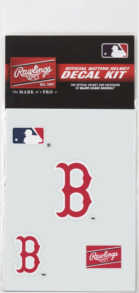 Shop Rawlings MLB Helmet Decal Kit Boston Red Sox Edmonton Canada Store