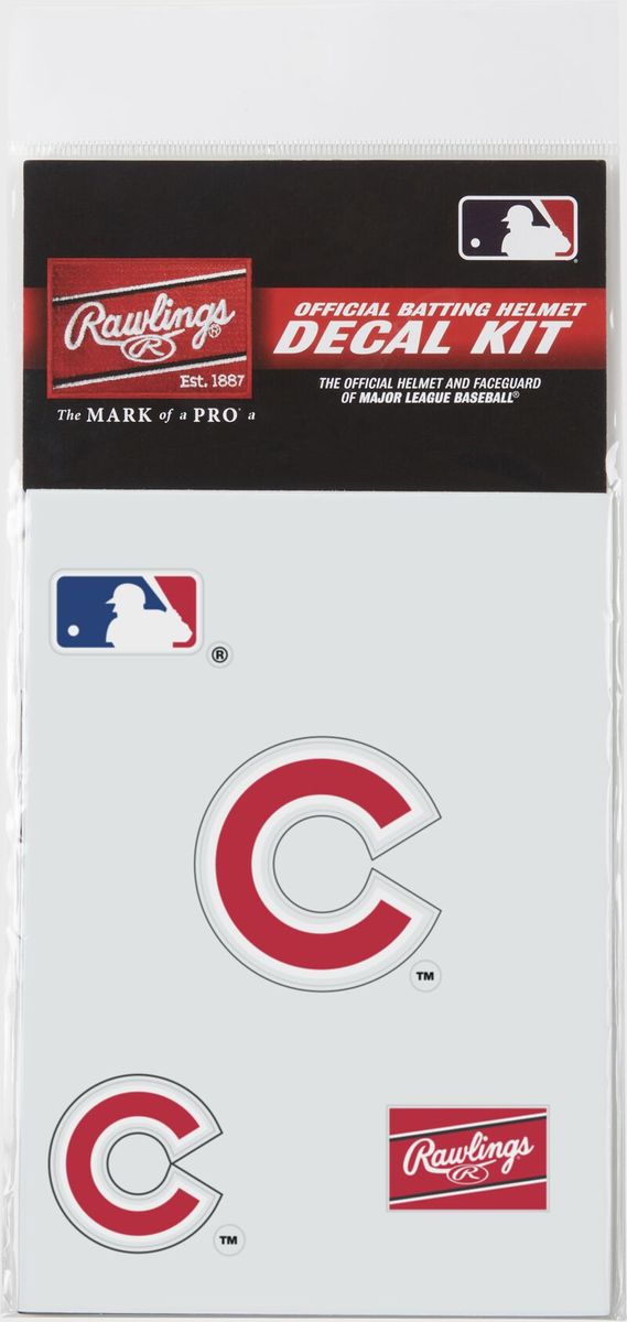 Shop Rawlings MLB Helmet Decal Kit Chicago Cubs Edmonton Canada Store