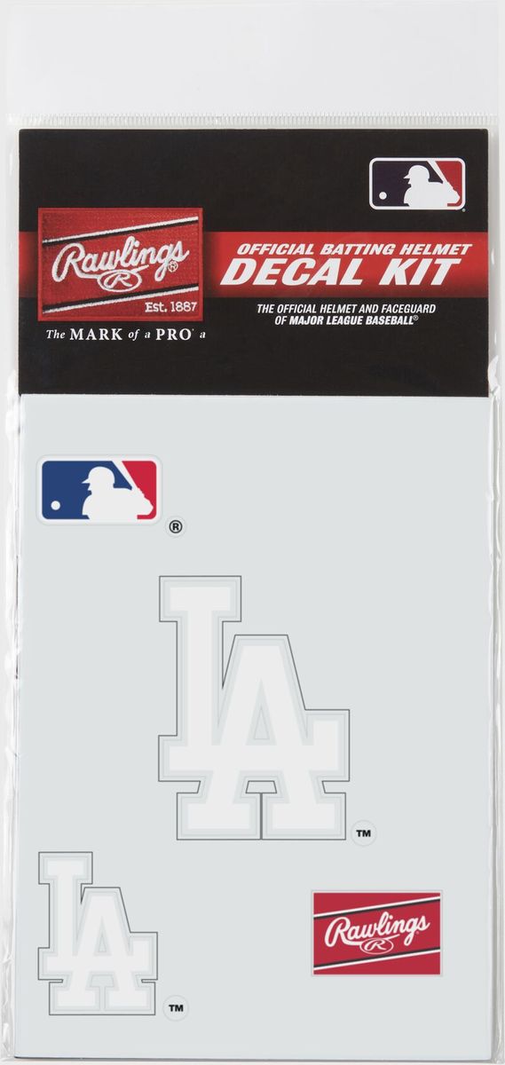 Shop Rawlings MLB Helmet Decal Kit Los Angeles Dodgers Edmonton Canada Store