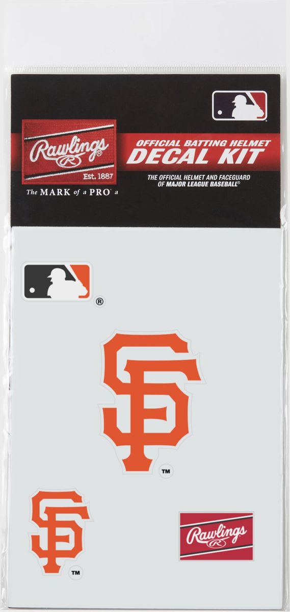 Shop Rawlings MLB Helmet Decal Kit San Francisco Giants Edmonton Canada Store