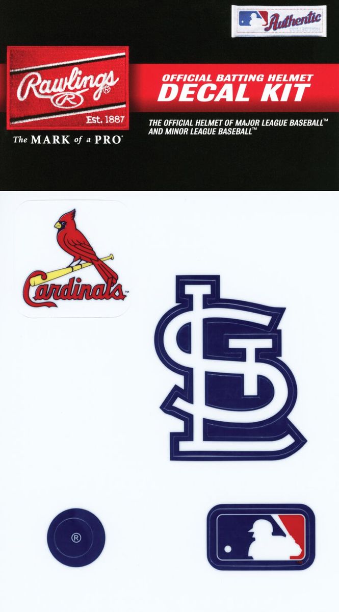 Shop Rawlings MLB Helmet Decal Kit St.Louis Cardinals Edmonton Canada Store