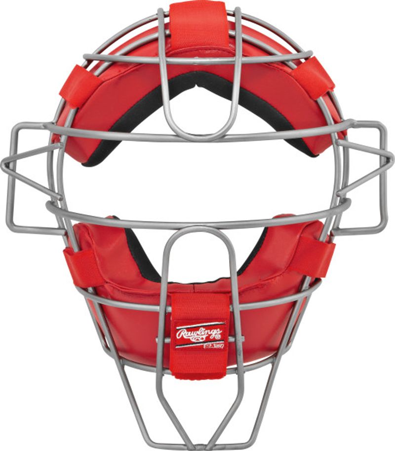 Shop Rawlings Senior LWMX2 Lightweight Hollow Wire Catcher's Facemask Red Edmonton Canada Store