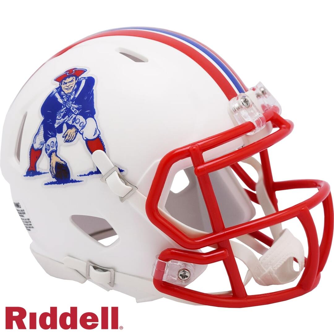Shop Riddell NFL New England Patriots Speed Mini Throwback Helmet 1990-1992 Edmonton Canada Store