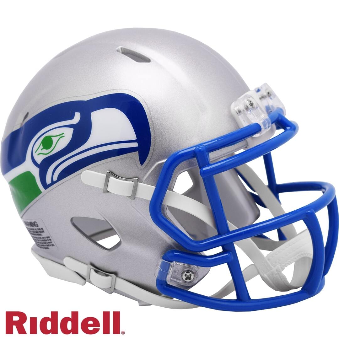 Shop Riddell NFL Seattle Seahawks Speed Mini Throwback Helmet  1983-2001 Silver Edmonton Canada Store