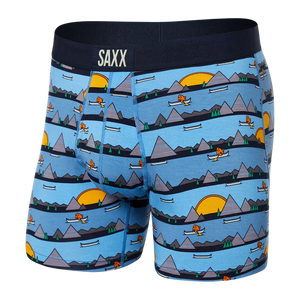 Shop SAXX Men's Ultra Boxer Briefs Lazy River Blue Edmonton Canada Store