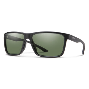 Shop SMITH Riptide Sunglasses Matte Black/ChromaPop Polarized Gray Green Edmonton Canada Store