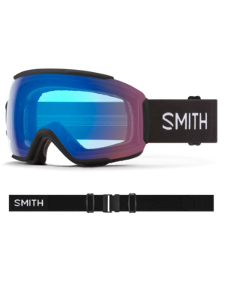 Shop SMITH Sequence OTG Winter Snow Goggles Black/ChromaPop Storm Rose Flash Edmonton Canada Store