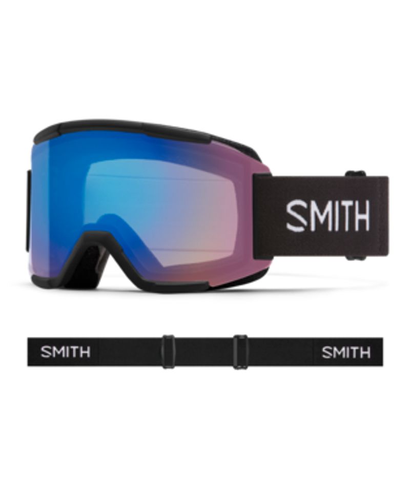 Shop SMITH Squad Winter Snow Goggles Black/ChromaPop Storm Rose Flash Edmonton Canada Store
