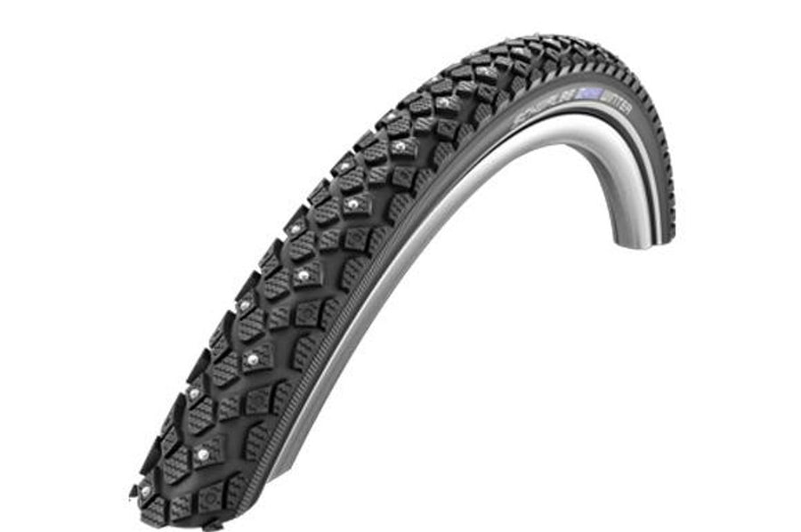 Shop Schwalbe Winter 700 x 30C, 118 Spikes Kelvar Guard Black Tire Edmonton Canada Store