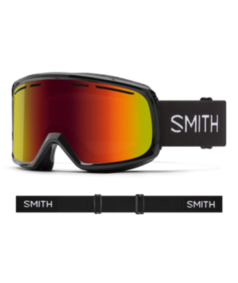 Shop Smith Range Winter Snow Goggles Black/Red Sol-X Mirror Edmonton Canada Store
