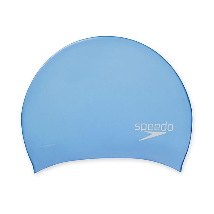 Shop Speedo Silicone Long Hair Swim Cap Blue Edmonton Canada Store