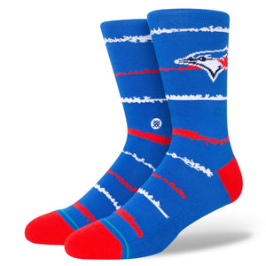 Shop Stance Men's MLB Toronto Blue Jays Chalk Talk Socks Blue Edmonton Canada Store