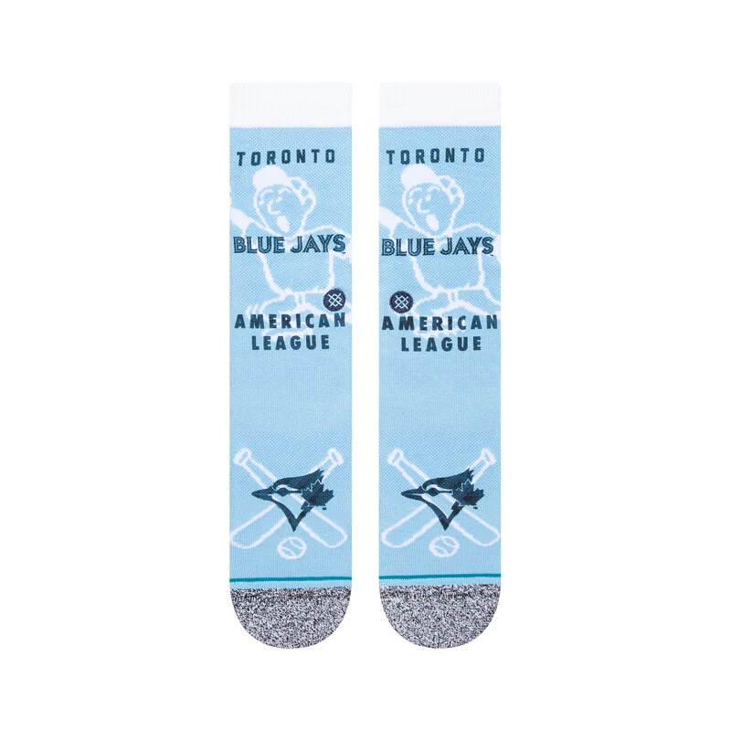 Shop Stance Men's MLB Toronto Blue Jays Hey Batter Socks Blue Edmonton Canada Store