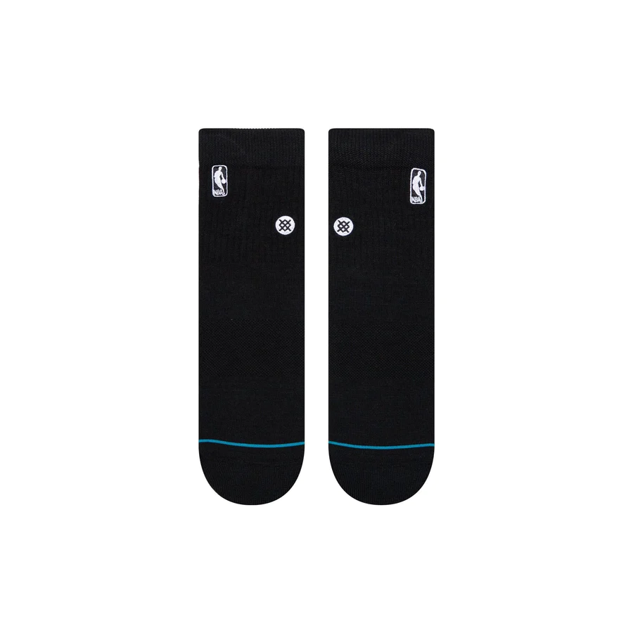 Shop Stance Men's NBA Logoman Quarter Socks Black Edmonton Canada Store