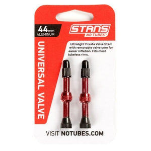 Shop Stan's NoTubes 44mm Universal Alloy Valve Stem Red Edmonton Canada Store