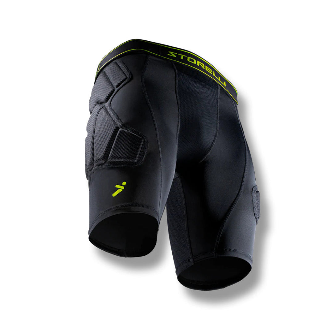Shop Storelli Junior BodyShield GK Slider 2 Shorts Black Edmonton Canada Store