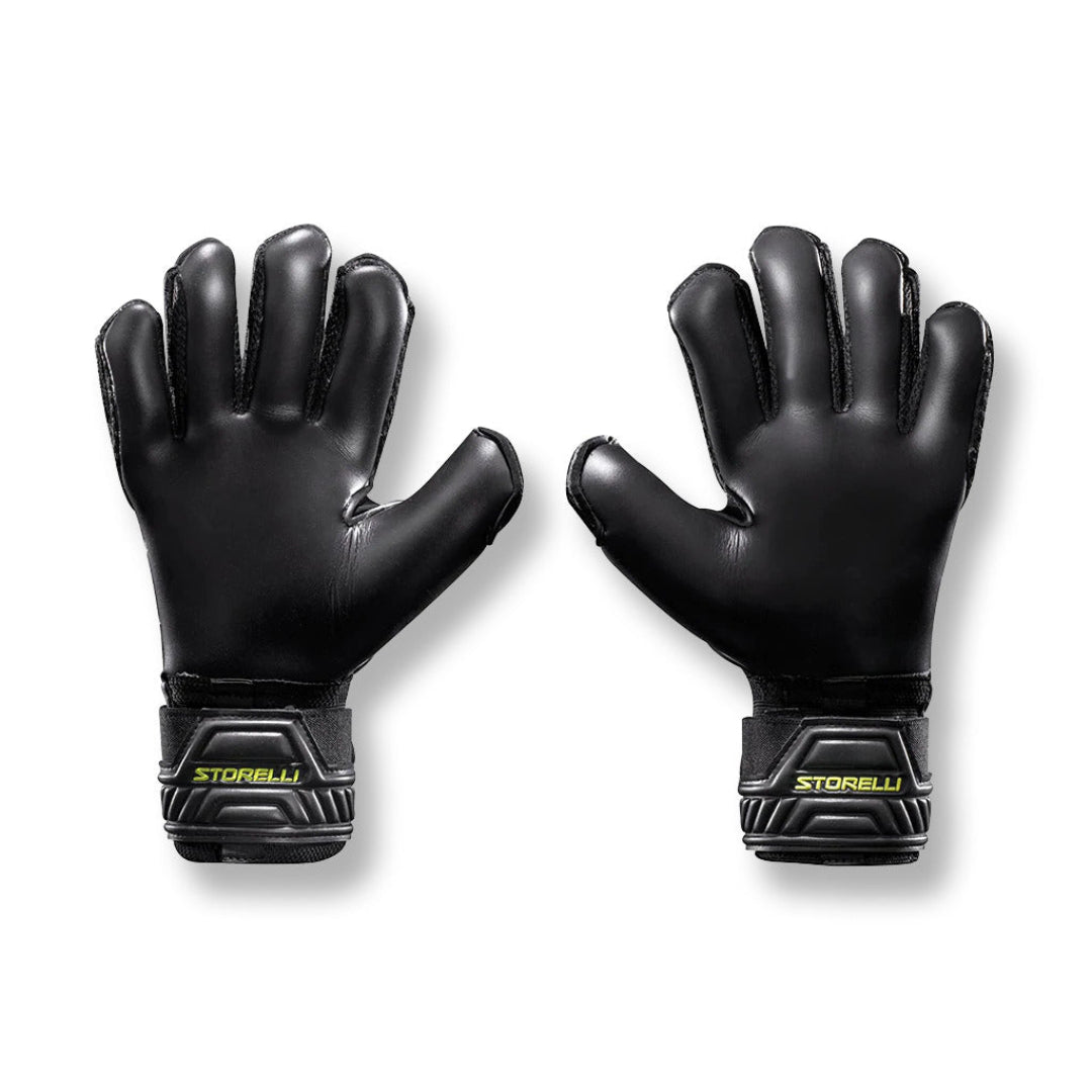 Shop Storelli Senior Gladiator Pro 3 with Spines G3SPRO Goalkeeper Gloves Black/Yellow Edmonton Canada Store
