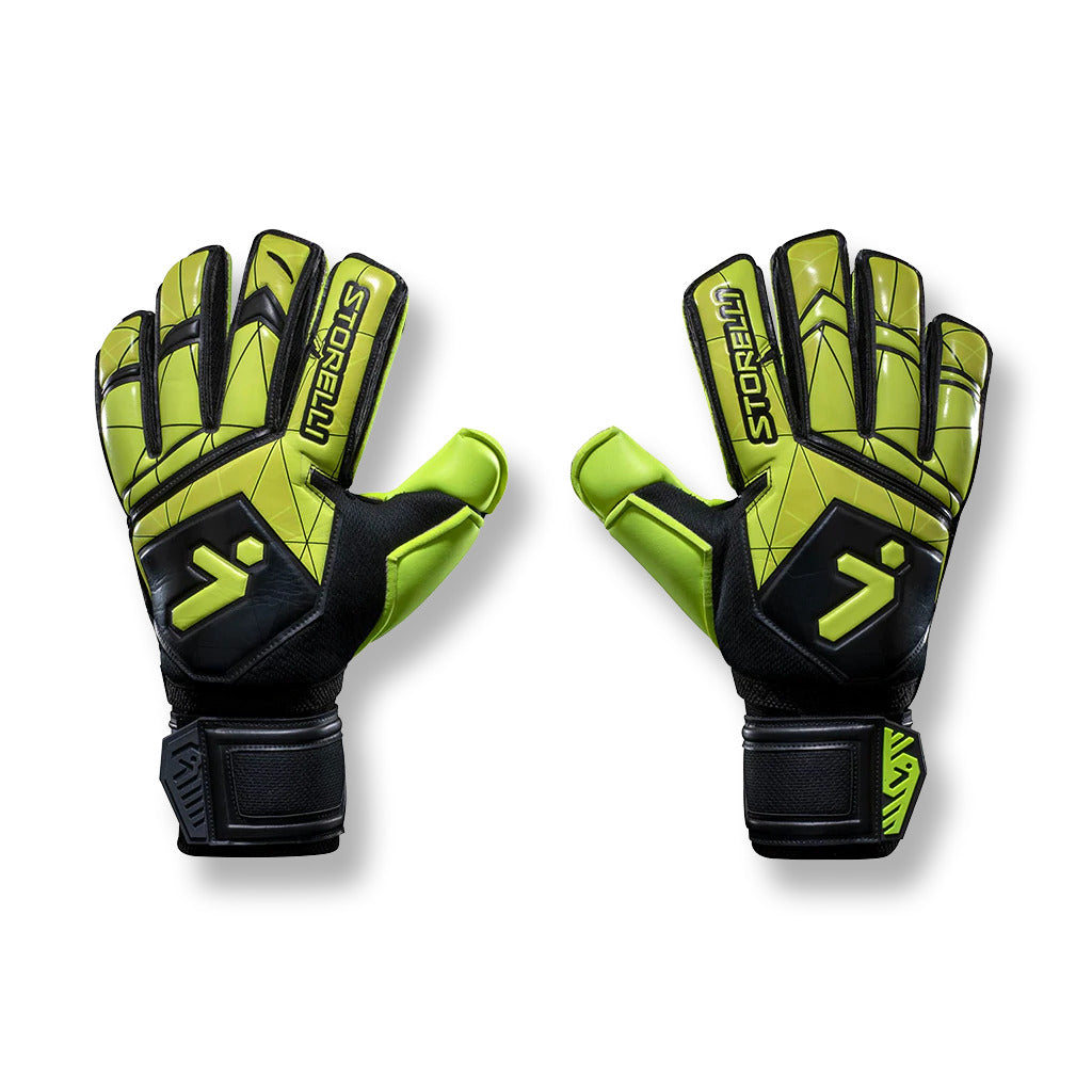 Shop Storelli Senior Gladiator Recruit 3 G3SREC Goalkeeper Gloves Black/Yellow Edmonton Canada Store