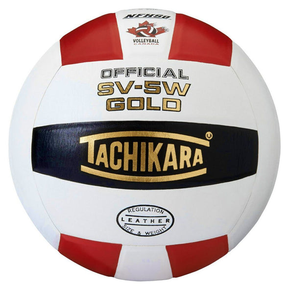 Shop TACHIKARA Gold SV-5W Competition Volleyball Scarlet/White/Black Edmonton Canada Store