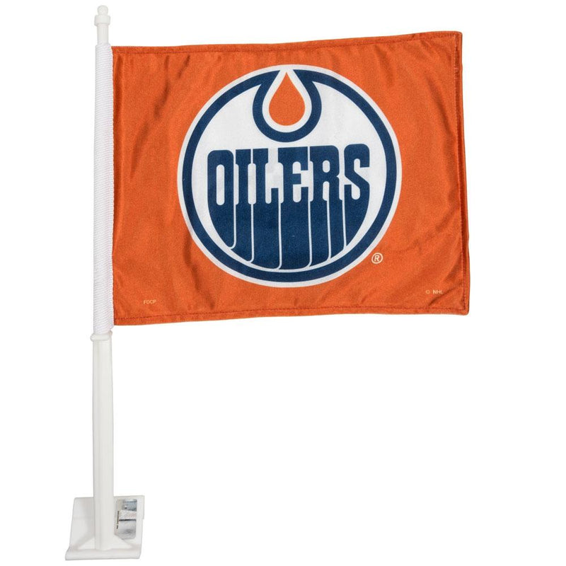 Shop The Sports Vault NHL Edmonton Oilers Orange 2-Sided Car Flag Edmonton Canada Store