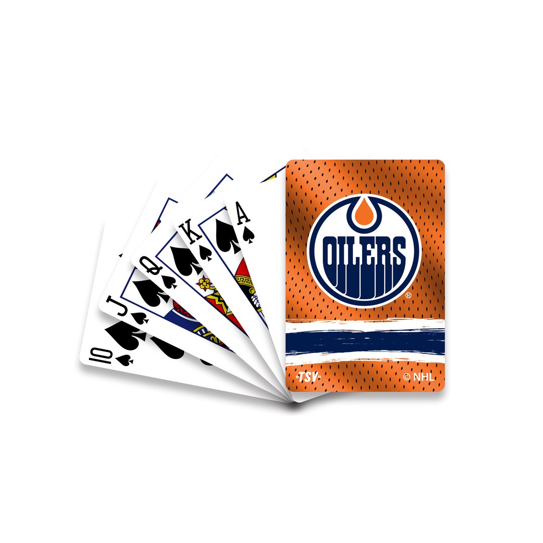 Shop The Sports Vault NHL Edmonton Oilers Playing Cards Orange Edmonton Canada Store